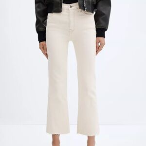 MNG Cream Flared Jeans Sienna US2 EUR34